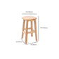 Modern Style Bar Stool Rubberwood Counter Stool for Dining Room