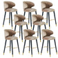 Glam Backrest Bar Stool Upholstered Counter Stool for Bristol with Wooden Legs Khaki 8 Piece Set Clearhalo 'Bar Furniture' 'Bar Stools' 'bar_stools' 'furn' 'furn_bar_stools' 'Furniture' 'Kitchen & Dining Furniture' 6794559