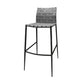 Modern Backrest Bar Stool Leather Counter Stool for Living Room Gray 1 Piece Clearhalo 'Bar Furniture' 'Bar Stools' 'bar_stools' 'furn' 'furn_bar_stools' 'Furniture' 'Kitchen & Dining Furniture' 6794639