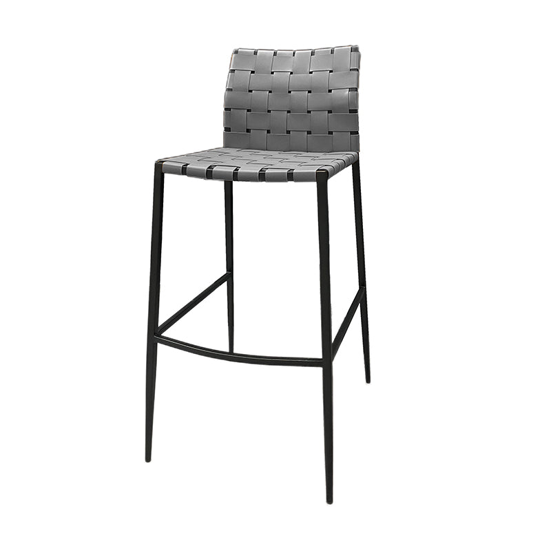 Modern Backrest Bar Stool Leather Counter Stool for Living Room Clearhalo 'Bar Furniture' 'Bar Stools' 'bar_stools' 'furn' 'furn_bar_stools' 'Furniture' 'Kitchen & Dining Furniture' 6794647