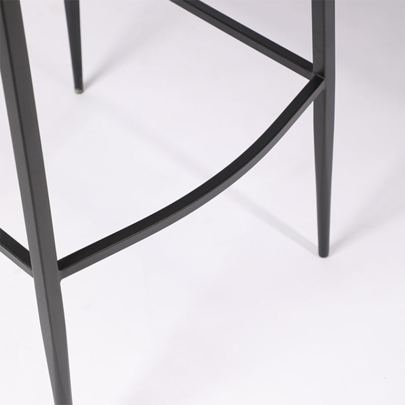 Modern Backrest Bar Stool Leather Counter Stool for Living Room Clearhalo 'Bar Furniture' 'Bar Stools' 'bar_stools' 'furn' 'furn_bar_stools' 'Furniture' 'Kitchen & Dining Furniture' 6794649