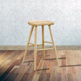 Modern Bar Stool Ash Solid Wood Counter Stool for Dining Room