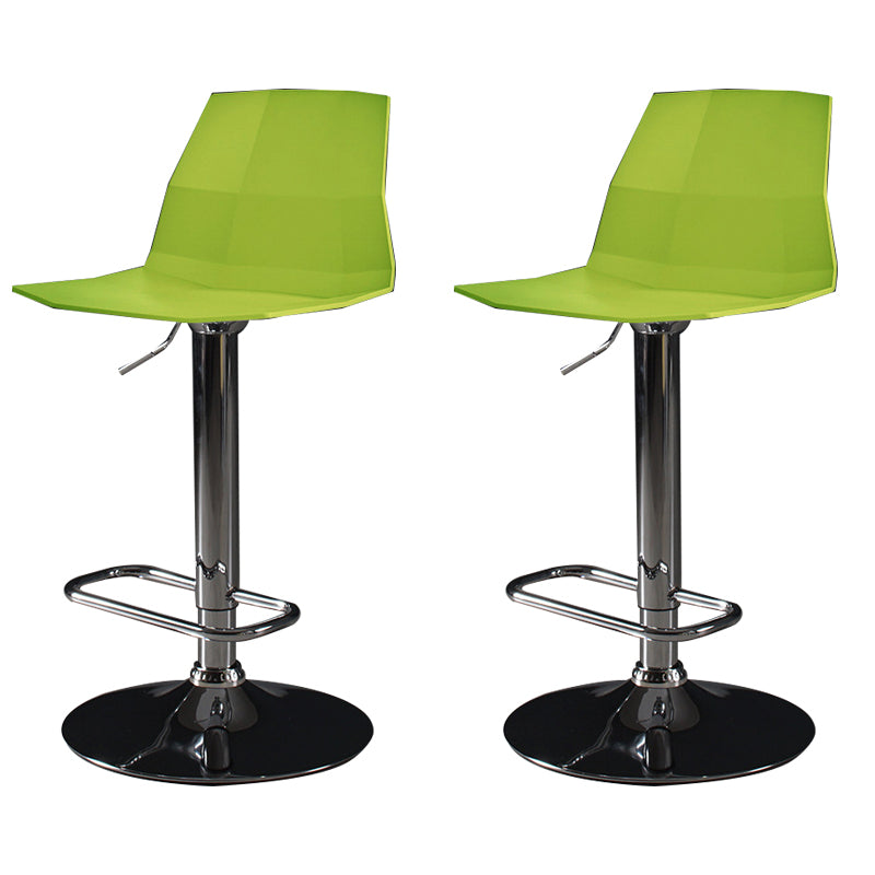 Sgabello da bar moderno in plastica Sgabello da pranzo ad altezza regolabile con poggiapiedi