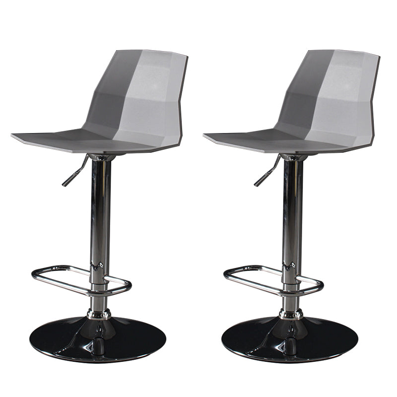 Sgabello da bar moderno in plastica Sgabello da pranzo ad altezza regolabile con poggiapiedi