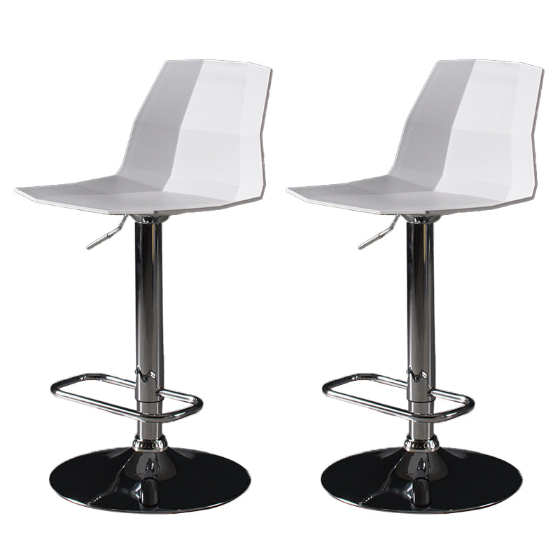 Sgabello da bar moderno in plastica Sgabello da pranzo ad altezza regolabile con poggiapiedi