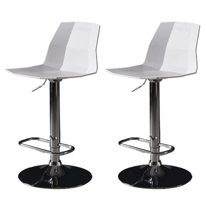 Sgabello da bar moderno in plastica Sgabello da pranzo ad altezza regolabile con poggiapiedi