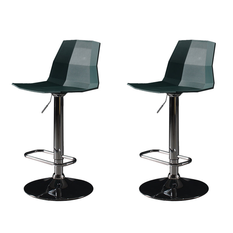 Sgabello da bar moderno in plastica Sgabello da pranzo ad altezza regolabile con poggiapiedi