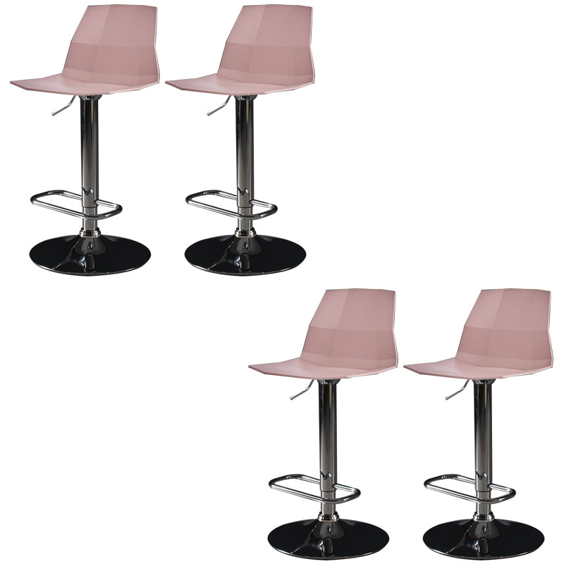 Sgabello da bar moderno in plastica Sgabello da pranzo ad altezza regolabile con poggiapiedi
