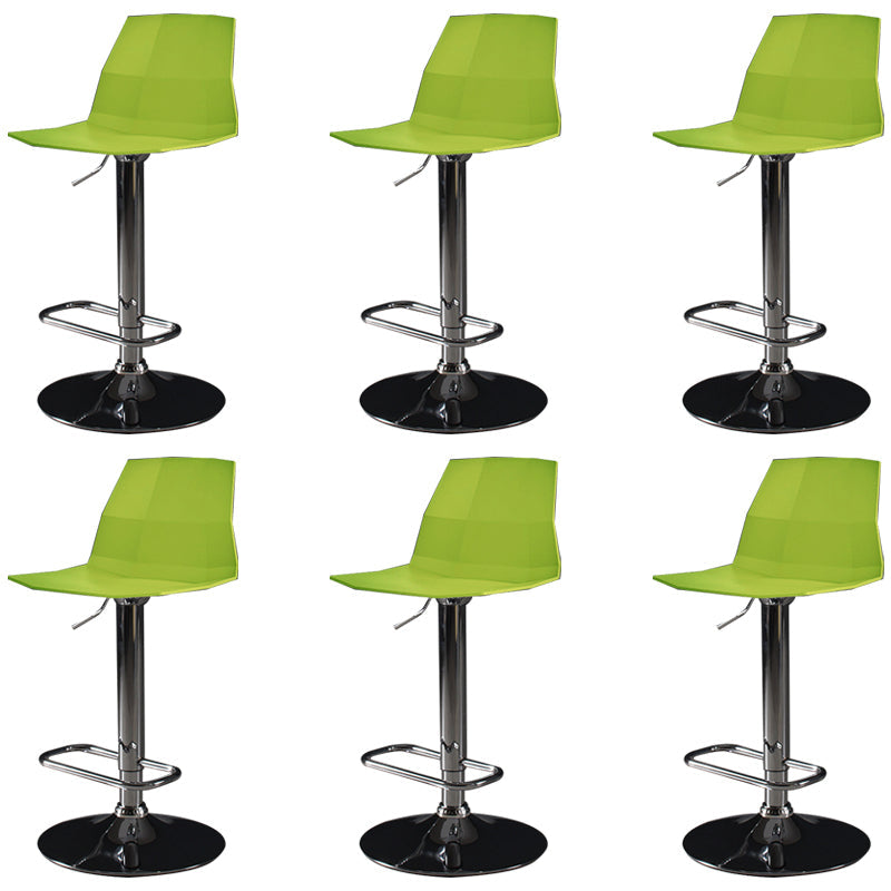 Sgabello da bar moderno in plastica Sgabello da pranzo ad altezza regolabile con poggiapiedi