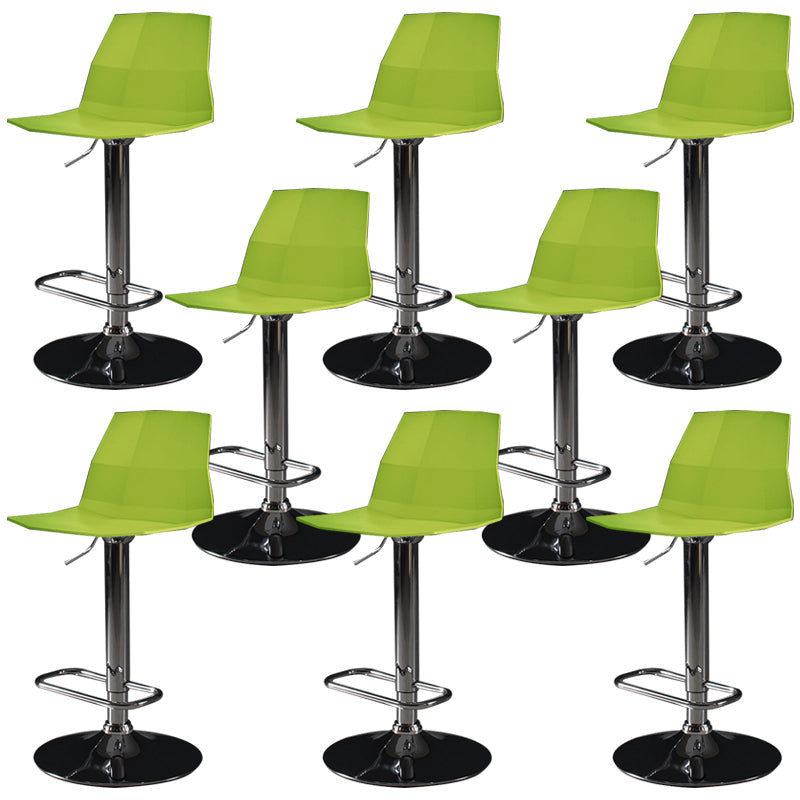 Sgabello da bar moderno in plastica Sgabello da pranzo ad altezza regolabile con poggiapiedi