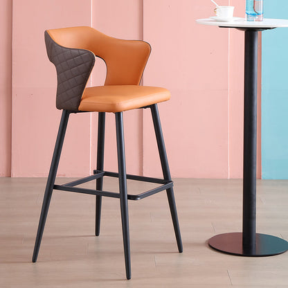 Modern Style Bar Stool Leather Counter Stool for Dining Room