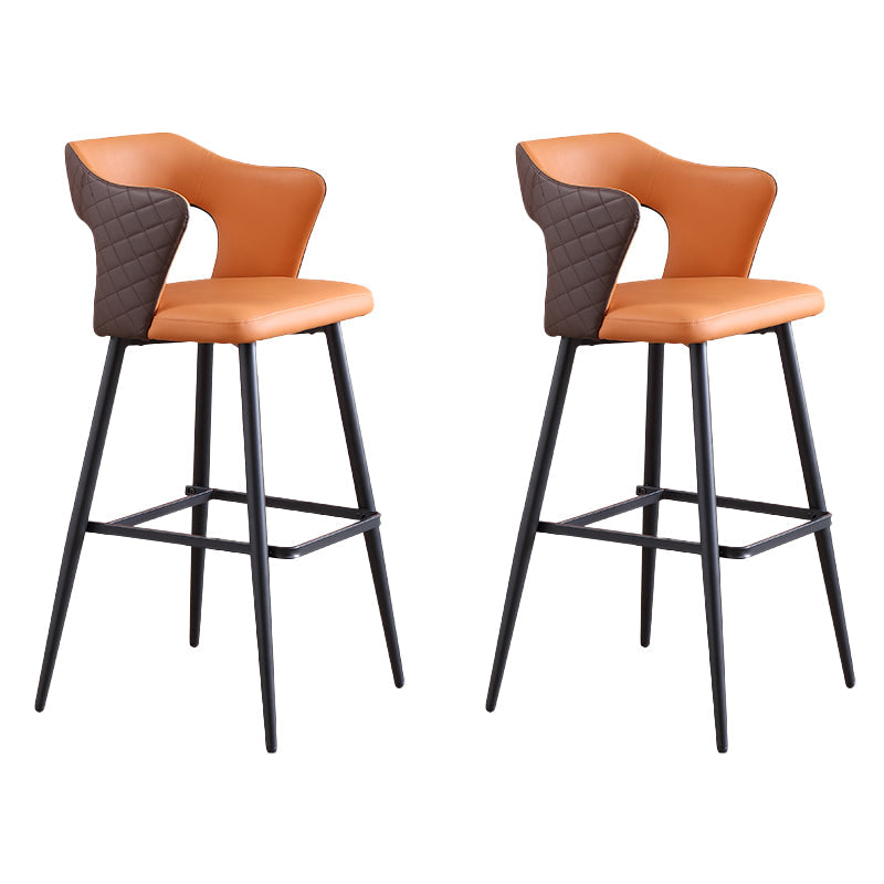 Modern Style Bar Stool Leather Counter Stool for Dining Room