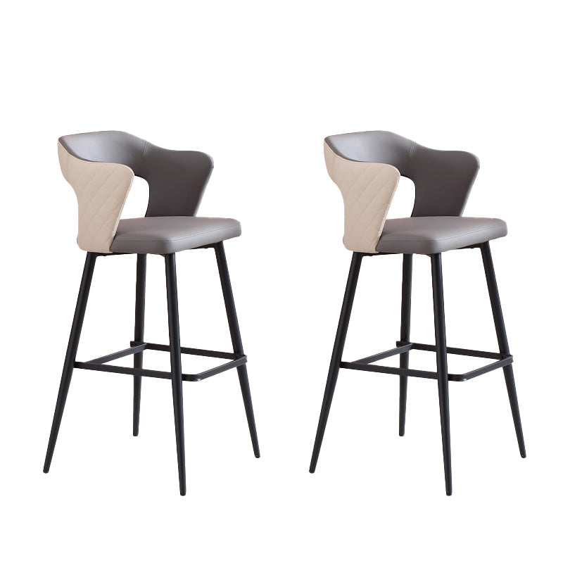 Modern Style Bar Stool Leather Counter Stool for Dining Room