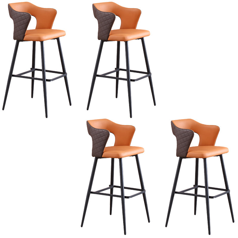 Modern Style Bar Stool Leather Counter Stool for Dining Room