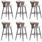 Modern Style Bar Stool Leather Counter Stool for Dining Room