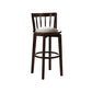 Modern Style Bar Stool Solid Wood Backrest Bar Stools with Swivel