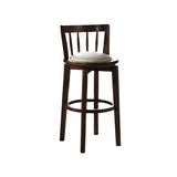 モダンスタイルのバースツールソリッドウッドバックレストバースルールスイベルとスイベル