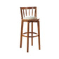 Modern Style Bar Stool Solid Wood Backrest Bar Stools with Swivel