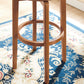 Modern Style Bar Stool Solid Wood Backrest Bar Stools with Swivel