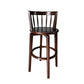 Modern Style Bar Stool Solid Wood Backrest Bar Stools with Swivel