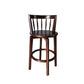 Modern Style Bar Stool Solid Wood Backrest Bar Stools with Swivel