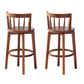Modern Style Bar Stool Solid Wood Backrest Bar Stools with Swivel