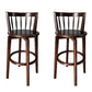 Modern Style Bar Stool Solid Wood Backrest Bar Stools with Swivel