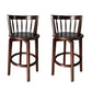 Modern Style Bar Stool Solid Wood Backrest Bar Stools with Swivel