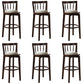 Modern Style Bar Stool Solid Wood Backrest Bar Stools with Swivel