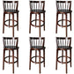 Modern Style Bar Stool Solid Wood Backrest Bar Stools with Swivel