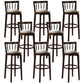 Modern Style Bar Stool Solid Wood Backrest Bar Stools with Swivel