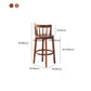 Modern Style Bar Stool Solid Wood Backrest Bar Stools with Swivel
