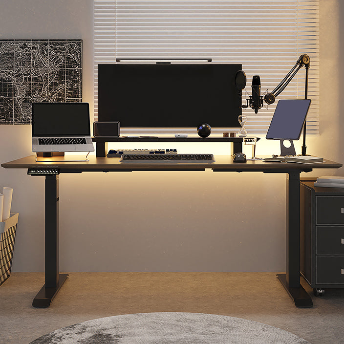 MODERNA BASE T-SHAPE BASE OFFICIO DESCIO RECTALLANGE IN LEGNO DESK PER CASA