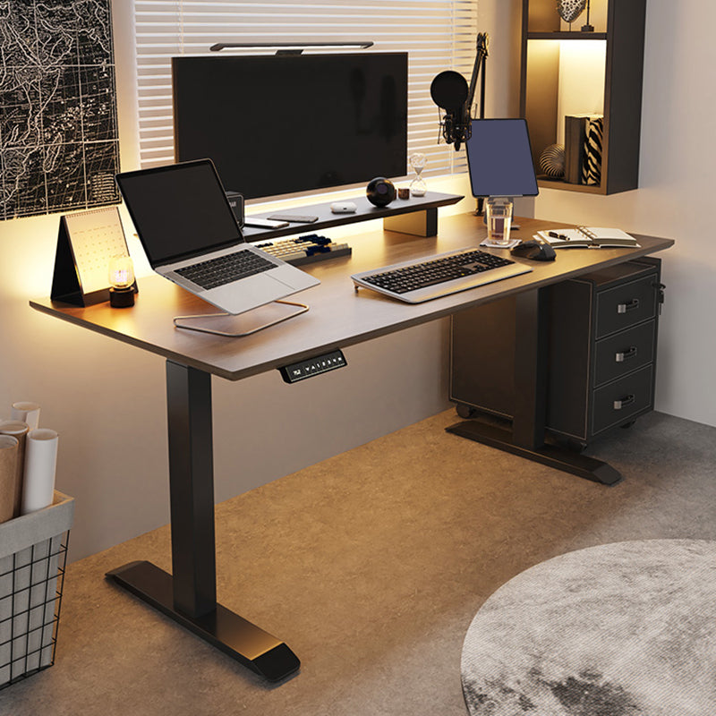 MODERNA BASE T-SHAPE BASE OFFICIO DESCIO RECTALLANGE IN LEGNO DESK PER CASA
