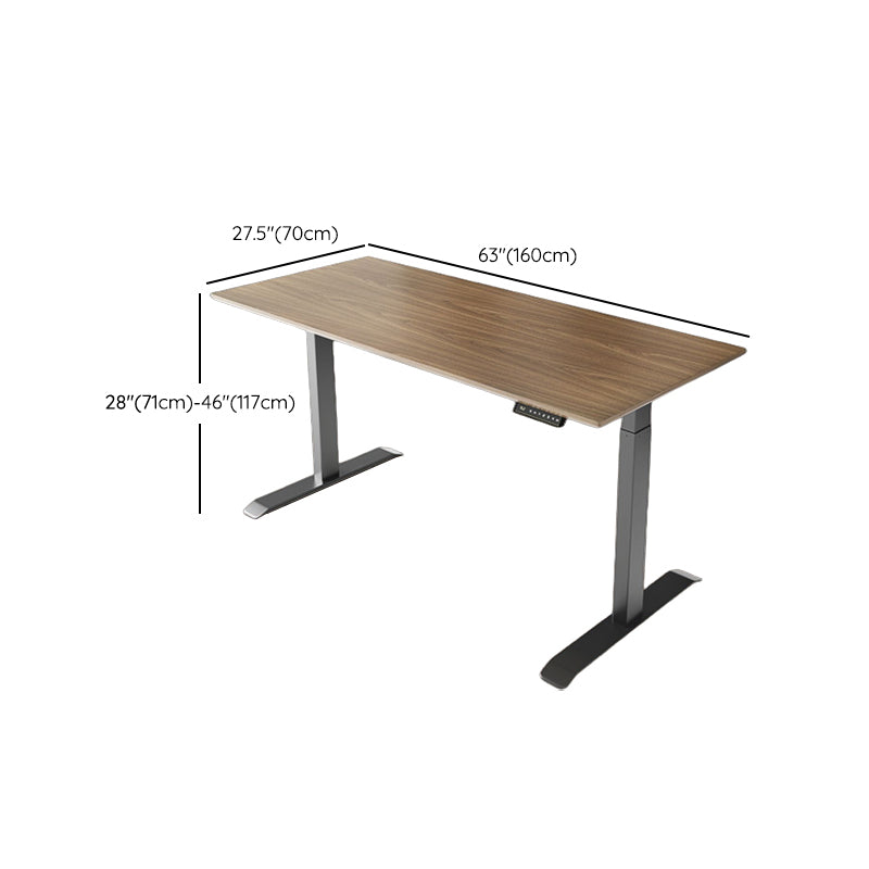 MODERNA BASE T-SHAPE BASE OFFICIO DESCIO RECTALLANGE IN LEGNO DESK PER CASA