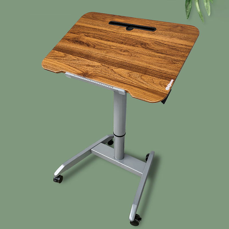 Scrivania in piedi a forma di rettangolare marrone/nero/bianco scrivanie per ufficio