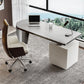 Moderner 29,53-Zoll großer Schreibtisch 2 Schubladen Stone Office Desk