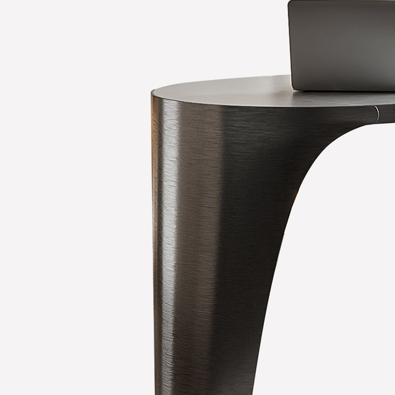 Moderner 29,53-Zoll großer Schreibtisch 2 Schubladen Stone Office Desk