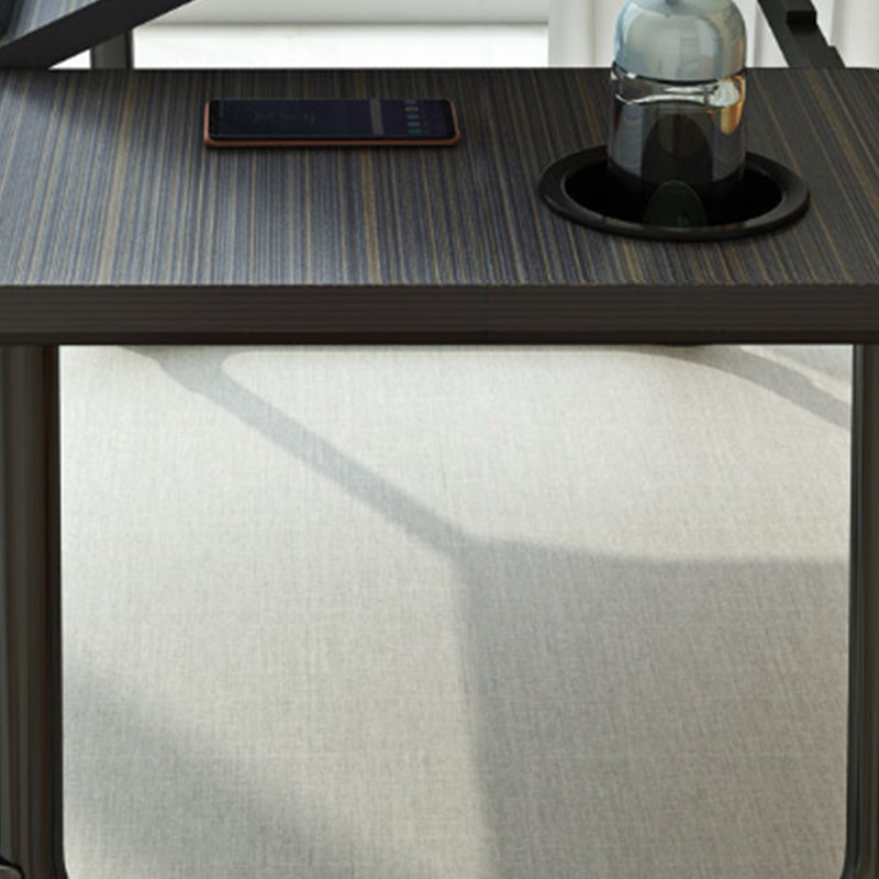 Contemporary Artificial Wood Writing Desk Folding Office Desk for Office Clearhalo 'furn' 'furn_office_desk' 'Furniture' 'Office Desks' 'Office Furniture' 'office_desk' 6795260