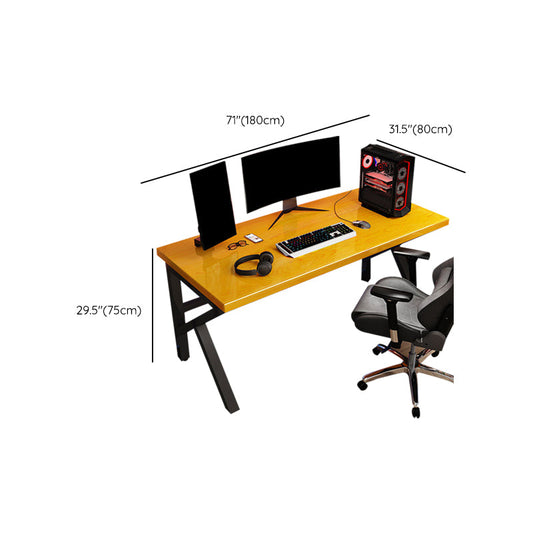 Scrivania da ufficio in legno solido industriale 29,53 "scrivania rettangolare alta