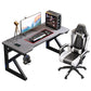Industrial 23.62" Wide Office Desk Stone Rectangular Gaming Desk