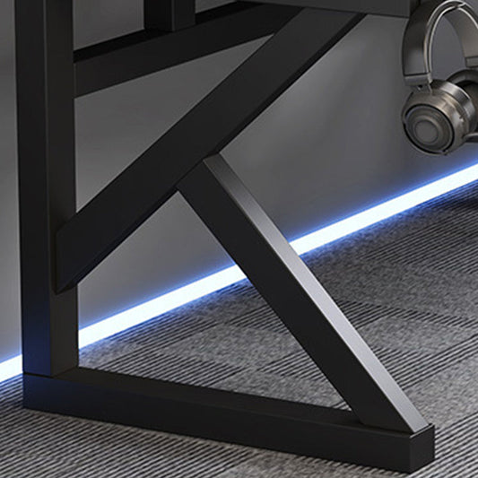 Industrial 23.62 "Distanta da gioco in pietra larga scrivania rettangolare