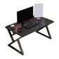 Modern Rectangular Computer Desk Wooden Black Gaming Desk with Black Legs 31.5"L x 23.6"W x 29.5"H Black Black Clearhalo 'furn' 'furn_office_desk' 'Furniture' 'Office Desks' 'Office Furniture' 'office_desk' 6795472