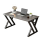 Modern Rectangular Computer Desk Wooden Black Gaming Desk with Black Legs Clearhalo 'furn' 'furn_office_desk' 'Furniture' 'Office Desks' 'Office Furniture' 'office_desk' 6795478