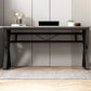 Modern Rectangular Computer Desk Wooden Black Gaming Desk with Black Legs Clearhalo 'furn' 'furn_office_desk' 'Furniture' 'Office Desks' 'Office Furniture' 'office_desk' 6795493