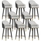 Glam Backrest Bar Stool Leather Counter Stool with Metal Legs Gray 8 Piece Set Clearhalo 'Bar Furniture' 'Bar Stools' 'bar_stools' 'furn' 'furn_bar_stools' 'Furniture' 'Kitchen & Dining Furniture' 6795744