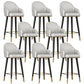 Glam Backrest Bar Stool Leather Counter Stool with Metal Legs Light Gray 8 Piece Set Clearhalo 'Bar Furniture' 'Bar Stools' 'bar_stools' 'furn' 'furn_bar_stools' 'Furniture' 'Kitchen & Dining Furniture' 6795764