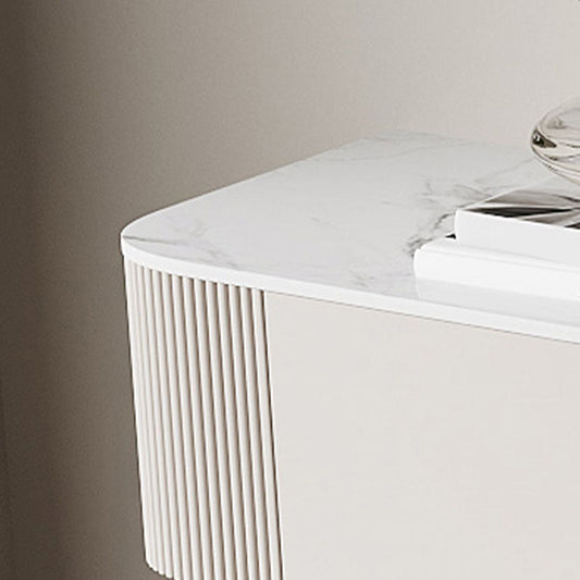 Console TV per supporto TV di archiviazione chiusa con 2 cassetti