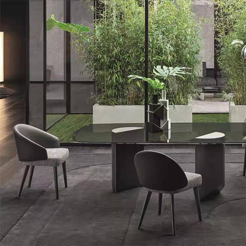 Silla de metal de black metal silla de parsons contemporánea