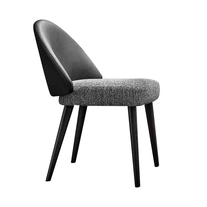 Eigentijdse keuken parsons stoel black metalen benen eetkamerstoel